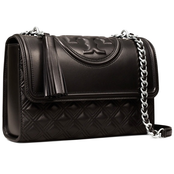 Tory Burch Fleming Convertible Leather Shoulder Bag - Picture 2 of 9